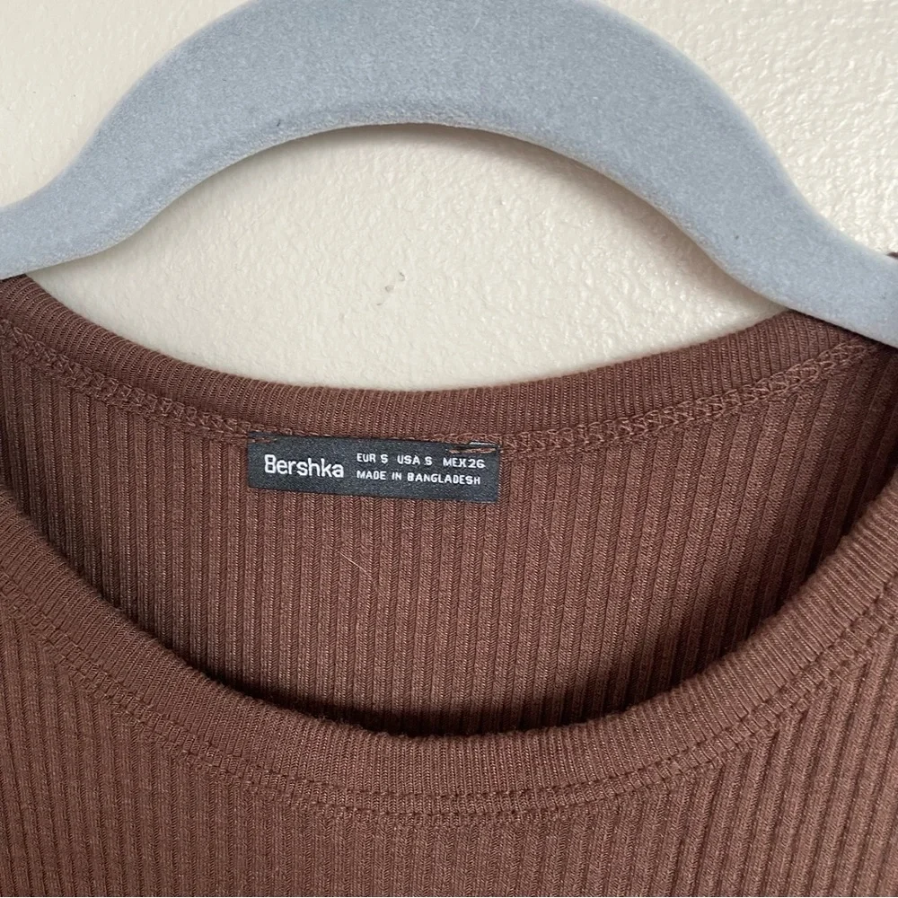Bershka Racer Ribbed Mini Dress - Picture 6 of 7